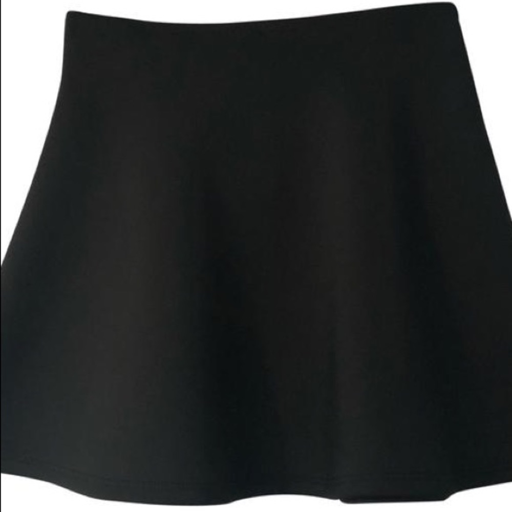 Black American Apparel Mini Circle/Skater Skirt